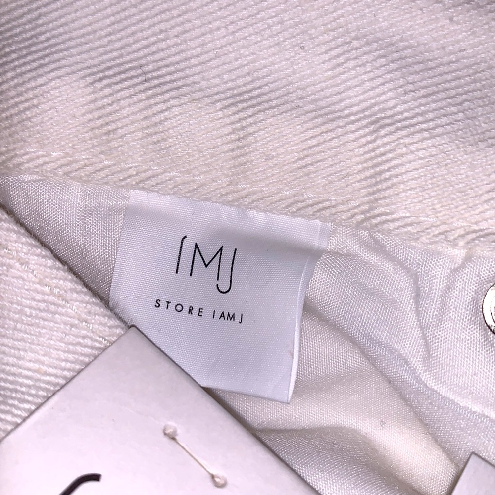 The Frankie Shop IMJ High Rise Straight Jean In Off White Ivory Womens Size 2 - Picture 10 of 12